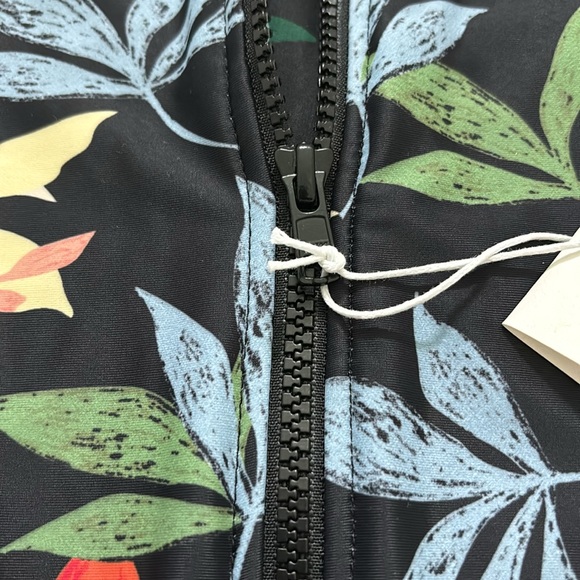 Axesea Women’s Rash Guard Long Sleeve One Piece Swimsuit size 6 Topical Midnight - Picture 5 of 7